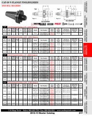 CAT-50 V-FLANGE TOOLHOLDERS - U S Shop Tools