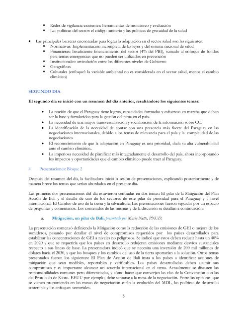 DIALOGO NACIONAL INTERMINISTERIAL SOBRE ... - UNDPCC.org