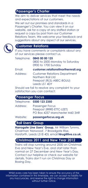 Train times - Northern Rail