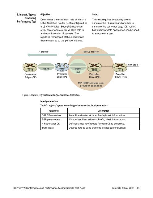 BGP/L3VPN Conformance and Performance ... - Syrus Systems