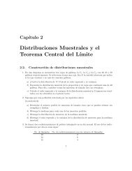 Distribuciones Muestrales y el Teorema Central del LÂ´Ä±mite - ITAM