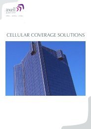 CELLULAR COVERAGE SOLUTIONS - Sigma Wireless