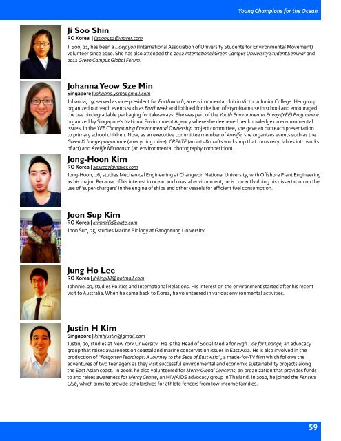 Third East Asian Seas Youth Forum Toolkit - PEMSEA.org