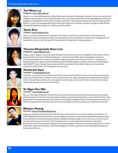 Third East Asian Seas Youth Forum Toolkit - PEMSEA.org