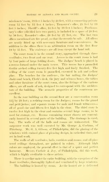 1880 History of Blair County - Johnstown, PA