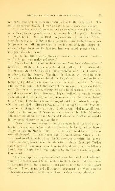 1880 History of Blair County - Johnstown, PA