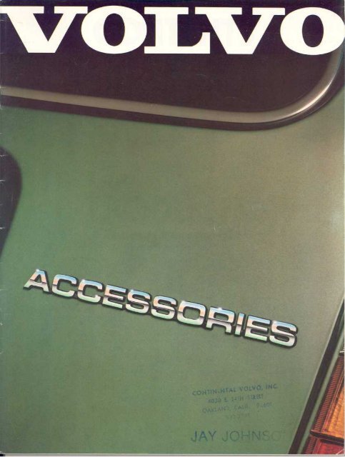 Genuine Volvo Accessories More Of What You Can Volvo244.pl