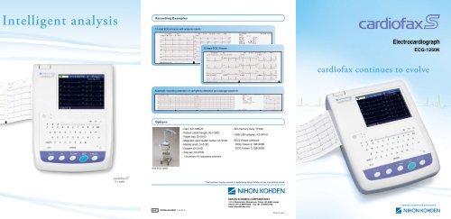 ECG-1250K cardiofax S Electrocardiograph - Nihon Kohden