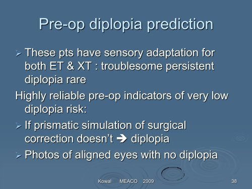 Consecutive exotropia - The Private Eye Clinic