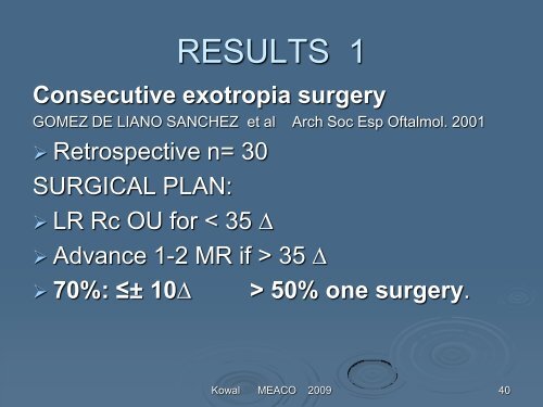 Consecutive exotropia - The Private Eye Clinic