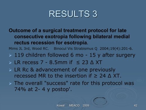 Consecutive exotropia - The Private Eye Clinic