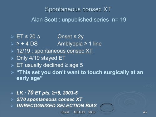 Consecutive exotropia - The Private Eye Clinic