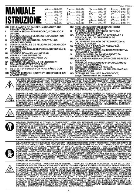 MANUALE ISTRUZIONE