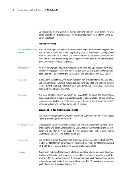 Geschäftsbericht 2012 - Delticom AG