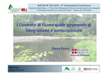 River Contract - 3rd Alpine Water Conference
