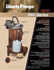 290 Series Sales Literature - Liberty Pumps