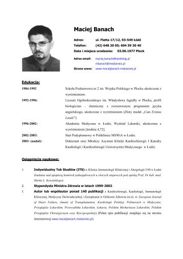 Maciej Banach - Activeweb Medical Solutions