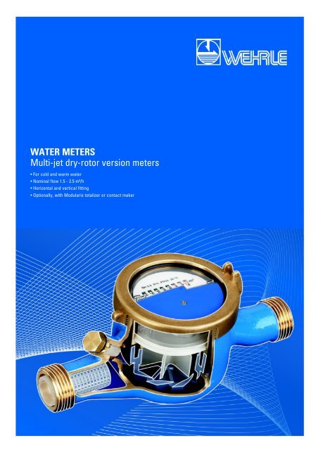 WATER METERS Multi-jet dry-rotor version meters - Wehrle