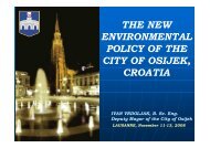 the new environmental policy of the city of osijek, croatia - sesec