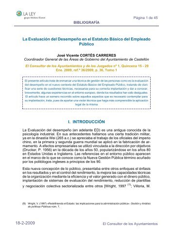 La EvaluaciÃ³n del DesempeÃ±o en el Estatuto BÃ¡sico del Empleado ...