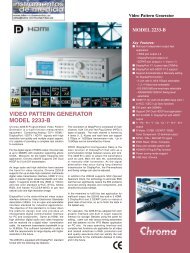 Video Pattern Generator ModeL 2233-B