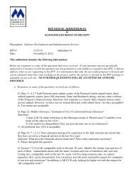 RFP #3135-10 ADDENDUM #1 & ACKNOWLEDGMENT OF ...