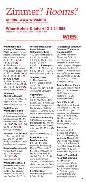 Wien- Programm 11/12 - Vienna