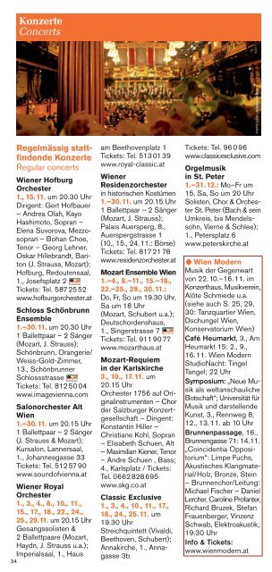 Wien- Programm 11/12 - Vienna