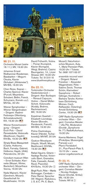 Wien- Programm 11/12 - Vienna