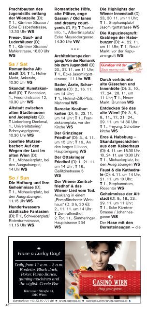 Wien- Programm 11/12 - Vienna