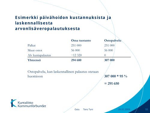 Palvelutoiminnan kustannuslaskenta, hinnoittelu ja ... - Kunnat.net