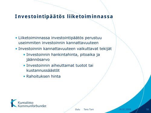 Palvelutoiminnan kustannuslaskenta, hinnoittelu ja ... - Kunnat.net