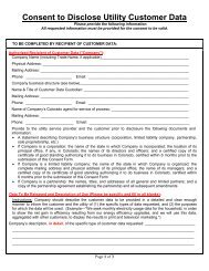 Customer Data Consent Form - English - Black Hills Energy