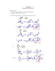 CHM 1721 Devoir #6 - Université d'Ottawa