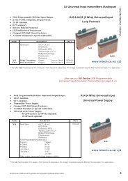 Bridge transmitters - Intech NZ Catalogue 2013