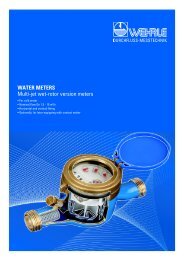 WATER METERS Multi-jet wet-rotor version meters - Wehrle