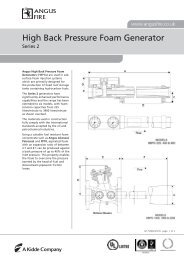 High Back Pressure Foam Generator - Angus Fire