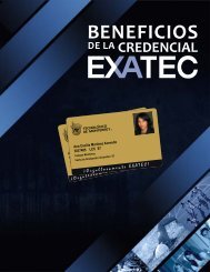 Beneficios - Portal EXATEC - Tecnológico de Monterrey