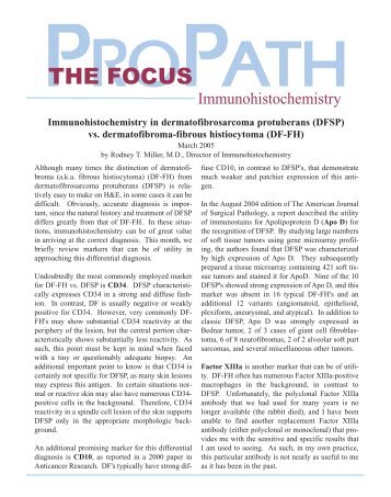 (DFSP) vs. dermatofibroma-fibrous histiocytoma - IHC World