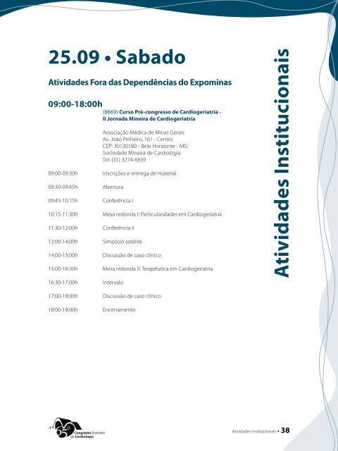 Programa Oficial - 66 Congresso Brasileiro de Cardiologia