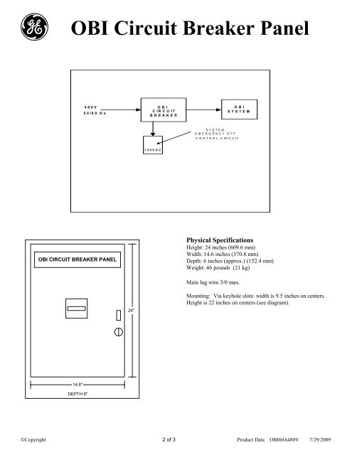 Varian High Energy Clinac Main Circuit Breaker Panel with Battery ...