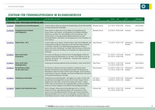 SEMINARE - PÃ¤dagogische Hochschule Tirol