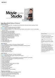 Sony Creative Software - Vegas Movie Studio Platinum Edition 8 ...