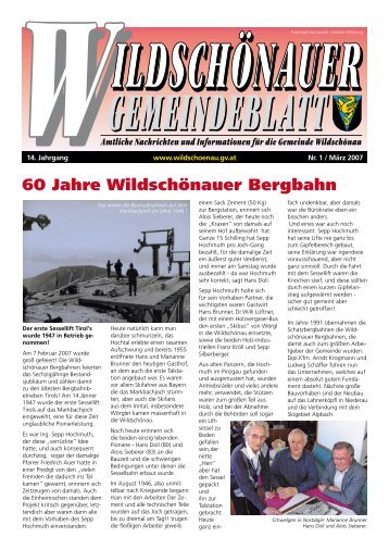 Gemeindezeitung März 2007 (0 bytes) - Gemeinde Wildschönau ...