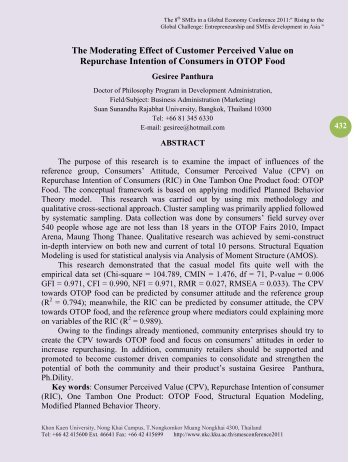 The Moderating Effect of Customer Perceived Value on Repurchase ...