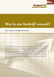 Wat is uw bedrijf waard? - Foederer DFK