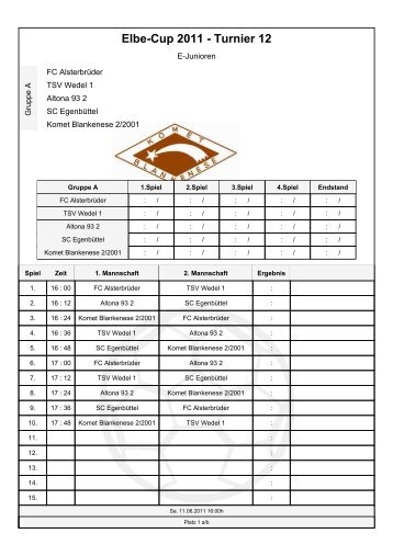 Elbe-Cup 2011 - Turnier 12 - Elbe-Cup 2012