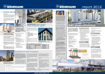 AAC plant efficiency - Wehrhahn