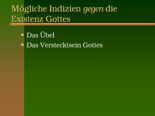 Die Existenz Gottes - Daniel von Wachter