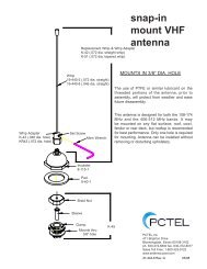 snap-in mount VHF antenna